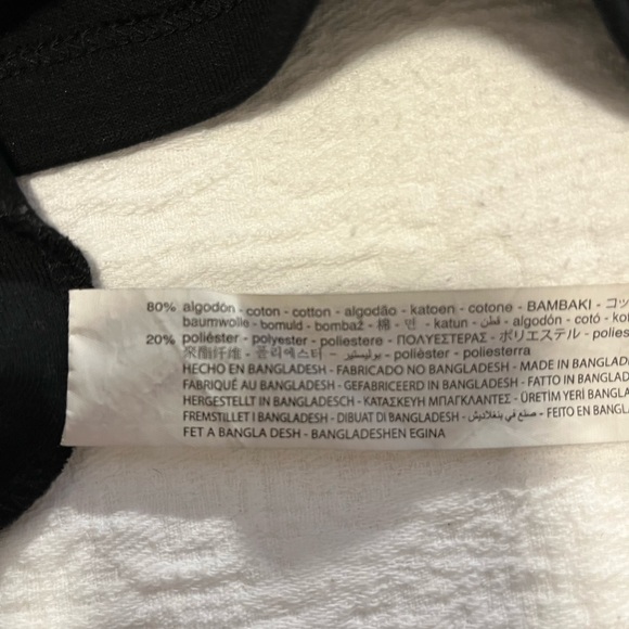 Zara black cotton, mini dress or long top size small - Picture 9 of 11